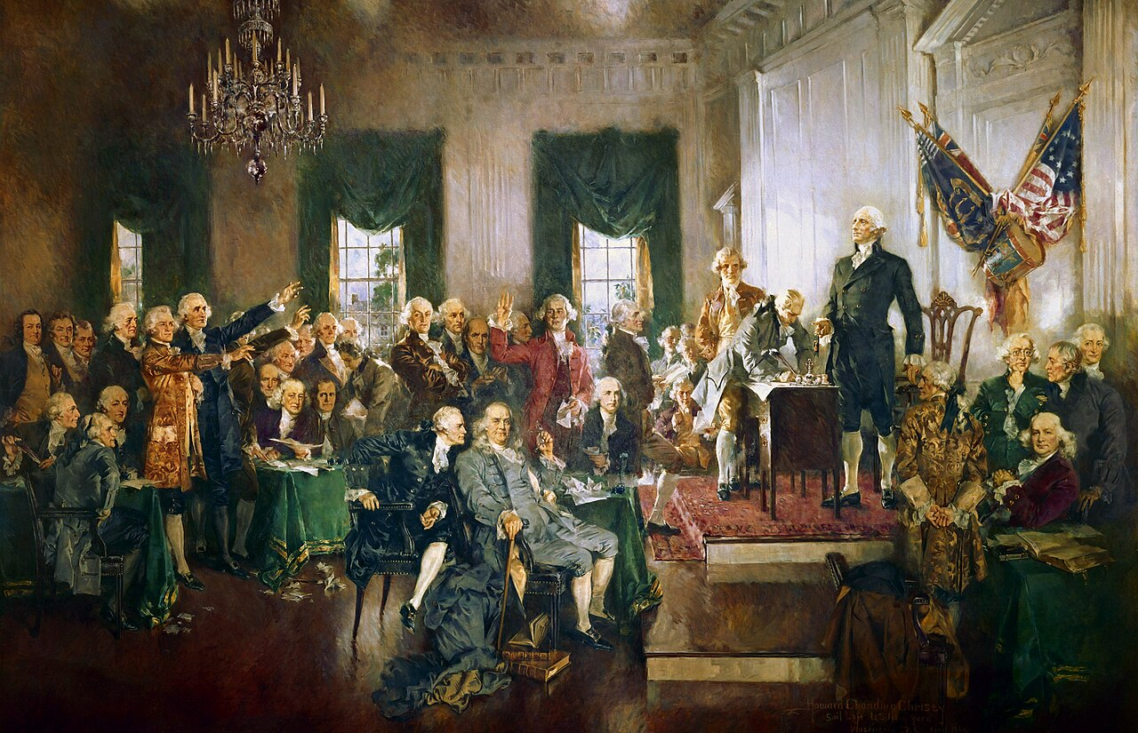 Painting of the signing of the U.S. Constitution in 1787